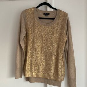 Christopher Fischer metallic Gold, size L, Cashmere